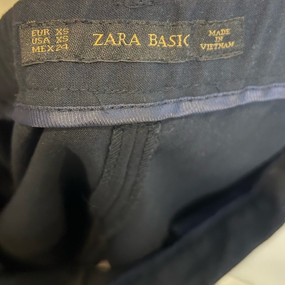 ZARA NAVY BLUE MIDI A-LINE SKIRT 2753/236 - Picture 11 of 11